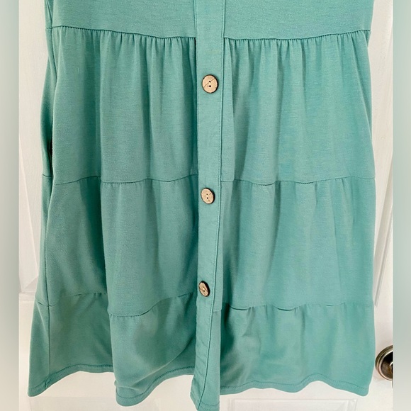 MITILLY Women's Casual T-Shirt Dresses Loose Swing Short Dress with Pockets - Picture 3 of 7